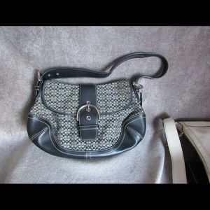 black monogram Coach purse C0726 F06808
